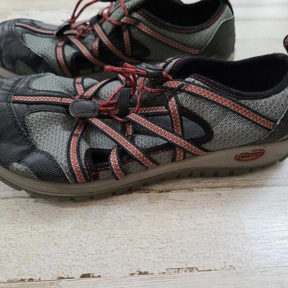 Chaco Sandals Kids Size 5 Youth Red Black Water - Picture 2 of 4